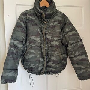Old Navy Green Camouflage Jacket